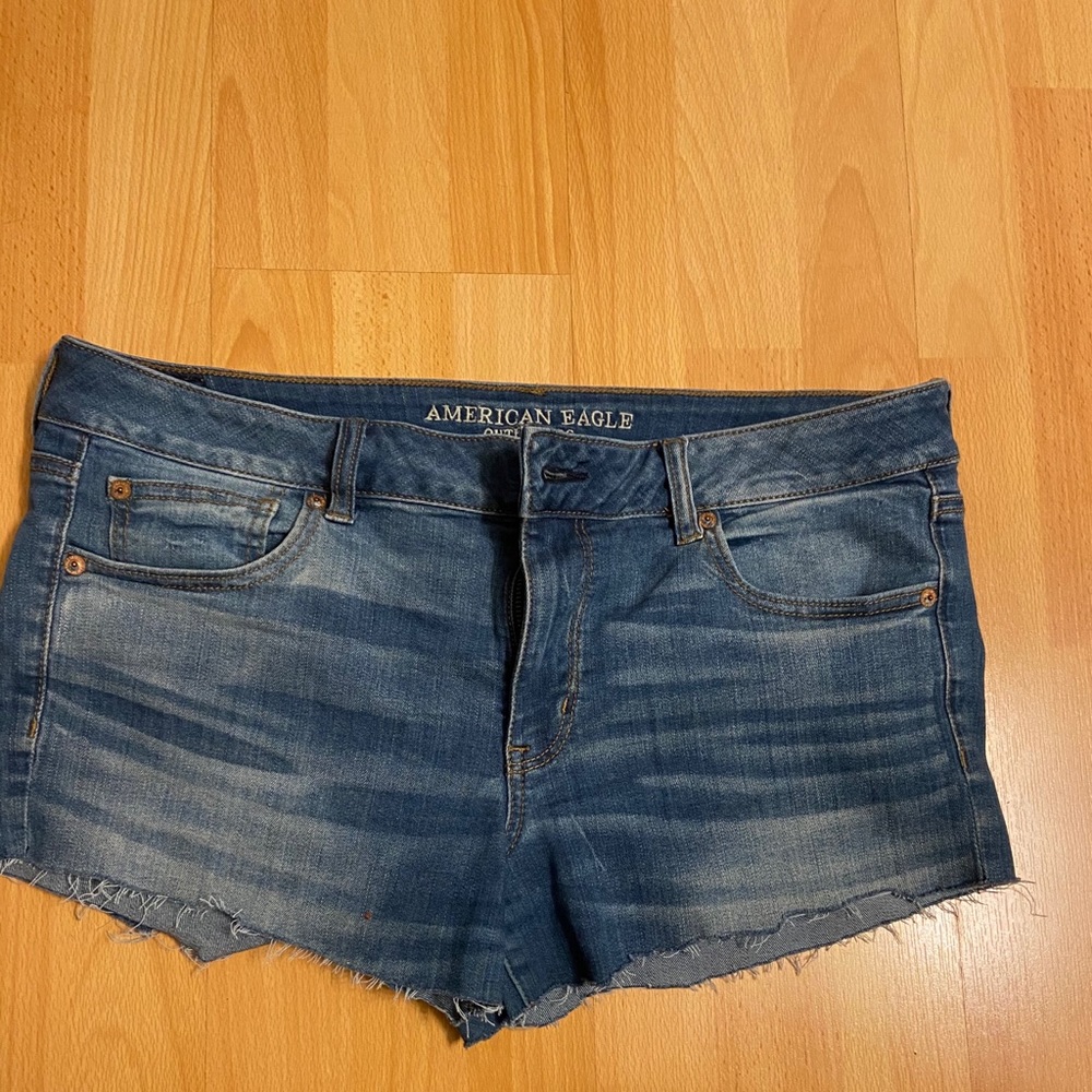 American eagle denim cutoff shorts.